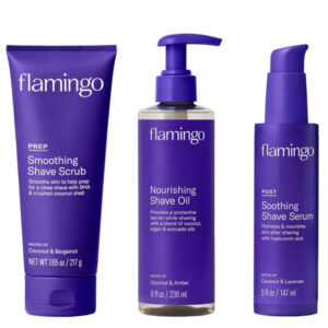 Flamingo Three Step Shaving Set for Women